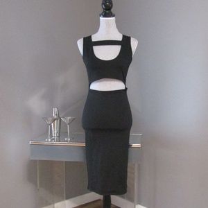 NEW Allegrace Black Cut Out Bodycon Peekaboo Dress